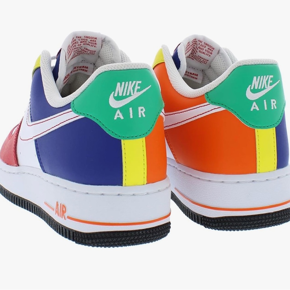 Woman’s Air Force 1s Rubik’s cube theme sneakers NWT& Box